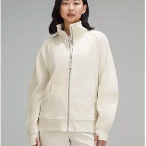 Lululemon Scuba Oversized Funnel-Neck Full Zip- Bone - XS/S